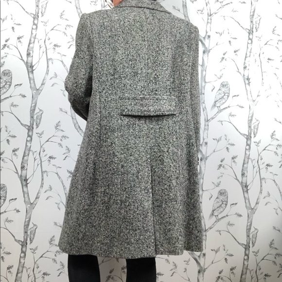 Retro East 5th wool blend tweed button up coat LP - Picture 4 of 12